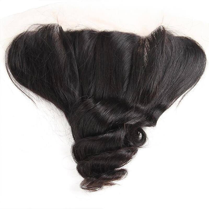 Klaiyi Hair 13x4 Lace Frontal Loose Wave Swiss Lace Closure-Klaiyi Hair