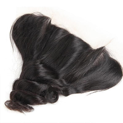 Indian Loose Wave  3 Bundles with 13*4 Ear to Ear Lace Frontal Closure-Klaiyi Hair