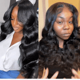 Klaiyi Wear & Go Pre Cut Body Wave Lace Closure Wig with Breathable Cap Wig Flash Sale