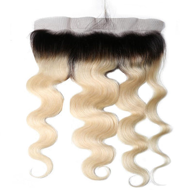 Klaiyi 1B/613 T color 13*4 Body Wave Lace Frontal Closure on Deals