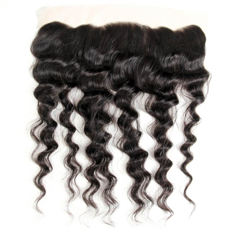 Klaiyi Brazilian Natural Wave Lace Frontal Closure Human Virgin Hair