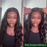 Klaiyi 5x5 HD Invisible Lace Closure Wigs Glueless Wigs Melted All Skin 13x4 Transparent Lace Wig Human Hair
