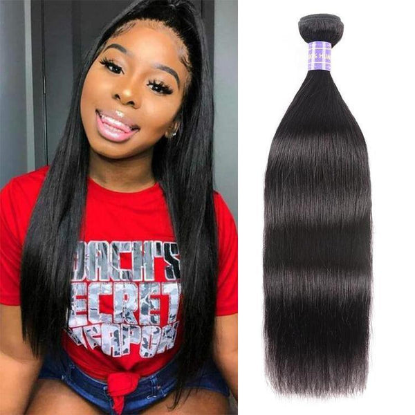 Klaiyi Remy Hair Brazilian Straight Hair 1 Bundle Deal 100% Human Hair Youth Series