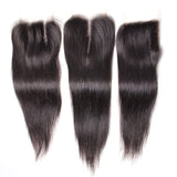 Klaiyi Straight Hair Human Virgin Hair Lace Closure