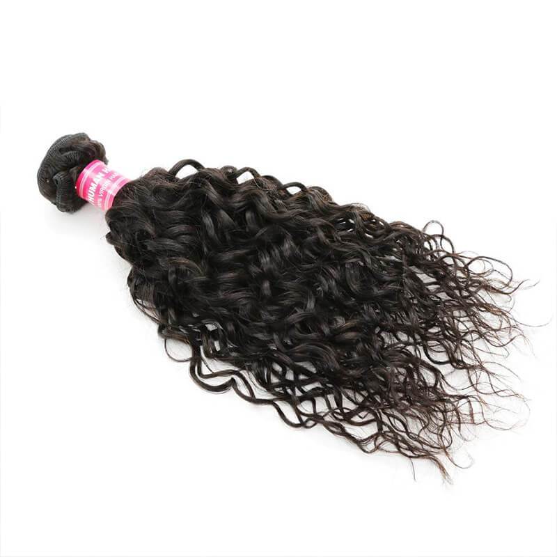 Klaiyi Hair 100% Human Virgin Hair Water Wave Weave 4 Bundles