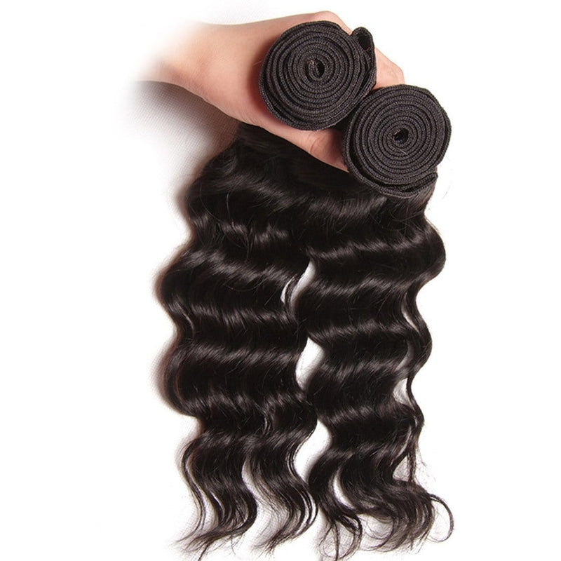 Klaiyi Hair Natural Wave Virgin Human Hair Extensions 1Pcs/pack